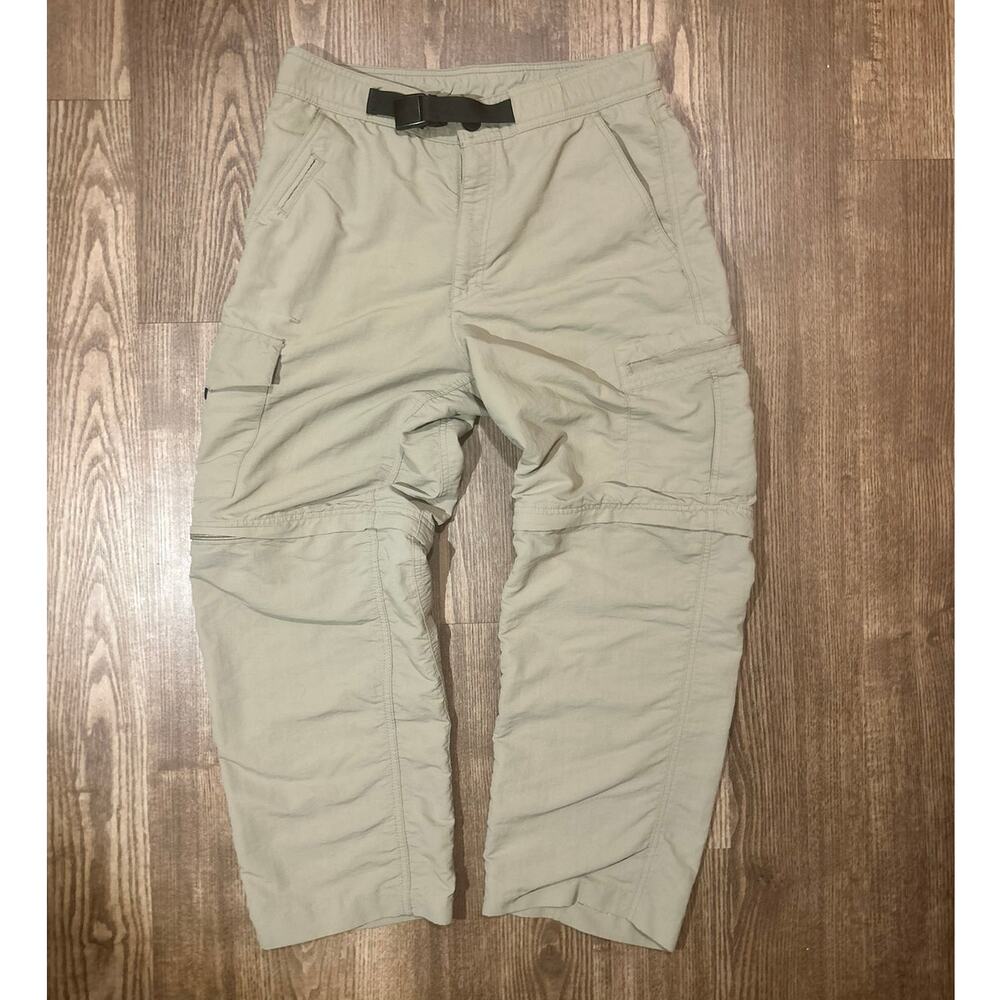 NordicTrack Convertible Zip-Off Cargo Pants Khaki Mens 32x30